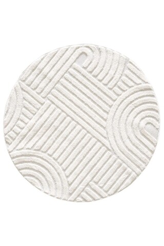 Covor (100 cm), 691B Round, 100x100 cm, Crem