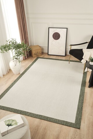 Carpet (80 x 150), Sisalux 3090, 80x150 cm, Crem / Verde