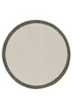 Covor (120 cm), Sisalux 3090 Round, 120x120 cm, Crem / Verde