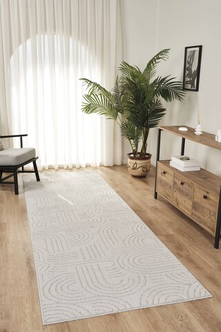 Covor (80 x 500), Rivon Rn07, 80x500 cm, Gri