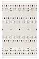 Covor (140 x 200), 33412A, 140x200 cm, Crem/Negru
