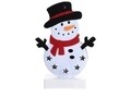 Decoratiune luminoasa Snowman, H25 cm, metal, multicolor
