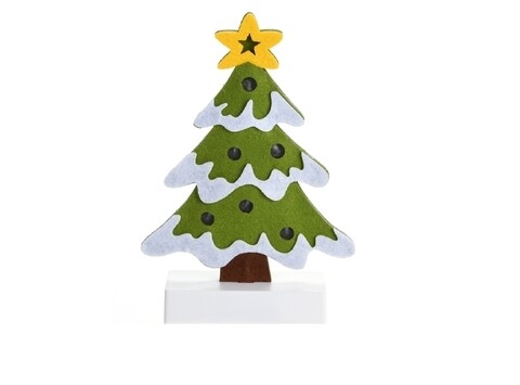 Decoratiune luminoasa Tree, H25 cm, metal, multicolor