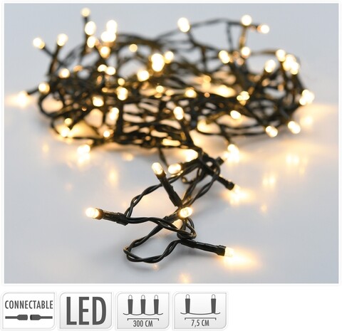 Instalatie de Craciun, 240 LED-uri, 300 cm, lumina calda