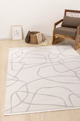Covor (200 x 290), A0858A, 200x290 cm, Crem / Gri