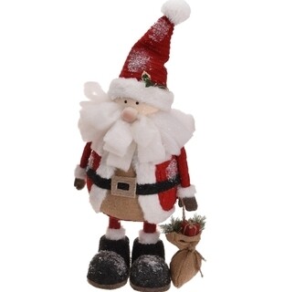Santa holding gift bag