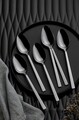 Set tacamuri (36 Pieces), L'essentiel Maison, 207PLM1102, Furculiță de masă: 21 x 2,6 cm (6 bucăți), Crom