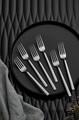 Set tacamuri (36 Pieces), L'essentiel Maison, 207PLM1102, Furculiță de masă: 21 x 2,6 cm (6 bucăți), Crom