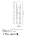 Lampadar, L'essentiel Maison, 892OPV1155, Negru/Cupru