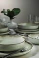 Serviciu de masa (12 piese), L'essentiel Maison, 710KTP9752, Farfurie: 20 cm (4 bucăți), Verde
