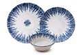 Set de cină (12 piese), L'essentiel Maison, 430KSV8963, Bol: 14 x 14 x 4,5 cm (4 bucăți), Albastru/Alb