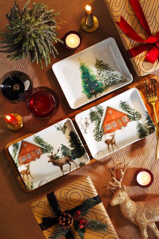 Set platouri servire desert (3 Pieces), L'essentiel Maison, 710KTP3735, Multicolor