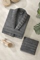 Set halat si prosop de baie, L'essentiel Maison, Carla, Antracit