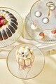 Set servire alimente, L'essentiel Maison, 337GLZ1117, Suport: 28 cm (1 bucată), Transparent