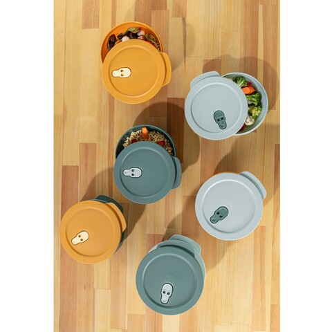 Set recipiente depozitare (9 Pieces), L'essentiel Maison, 964FRM5712, Dimensiuni: 18,5 x 20 x 8 cm (3 bucăți), Multicolor