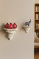 Set de rafturi multifuncționale din plastic (2 bucăți), Mushroom, Alb