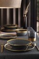 Serviciu de masa (8 Pieces), L'essentiel Maison, 719KTP9735, Farfurie adâncă: 21 cm (2 bucăți), Negru