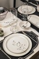 Set de cină (27 piese), L'essentiel Maison, 710KTP9745, Farfurie: 21 x 21 cm (6 bucăți), Alb/Negru