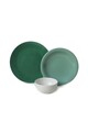 Serviciu de masa (18 Pieces), L'essentiel Maison, 275KRM1970, Antibacterian, Verde/Alb