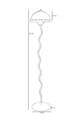 Lampadar, L'essentiel Maison, 534LUN5322, Verde menta