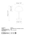 Lampa de masa, L'essentiel Maison, 892OPV2220, Albastru