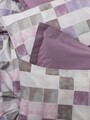 Lenjerie de pat pentru o persoana, L'essentiel Maison, Maro, Roz Pădure / Alb / Mov / Maro