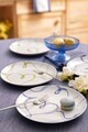 Set platouri servire desert (4 Pieces), L'essentiel Maison, 710KTP3744, Albastru