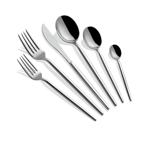 Set tacamuri (36 Pieces), L'essentiel Maison, 645DRM1213, Lingură de masă: 21,4 cm (6 bucăți), Argintiu