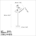 Lampadar, L'essentiel Maison, 521SHN1536, Auriu