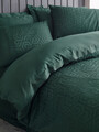 Lenjerie de pat dubla, L'essentiel Maison, Hexa, Verde