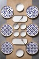 Set de mic dejun (14 Pieces), L'essentiel Maison, 430KSV1386, Platou: 25 x 11 x 3,5 cm (2 bucăți), Multicolor