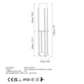 Lampadar, L'essentiel Maison, 892OPV1163, Negru