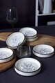 Set boluri ceramice (6 Pieces), L'essentiel Maison, 275KRM2361, Antibacterian, Alb/Negru