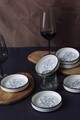 Set boluri ceramice (6 Pieces), L'essentiel Maison, 275KRM2361, Antibacterian, Alb/Negru