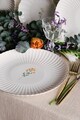 Serviciu de masa (27 Pieces), L'essentiel Maison, 710KTP9748, Farfurie: 21 x 21 cm (6 bucăți), Alb / Auriu / Verde / Mov