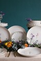 Serviciu de masa (27 Pieces), L'essentiel Maison, 710KTP9748, Farfurie: 21 x 21 cm (6 bucăți), Alb / Auriu / Verde / Mov