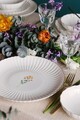 Serviciu de masa (27 Pieces), L'essentiel Maison, 710KTP9748, Farfurie: 21 x 21 cm (6 bucăți), Alb / Auriu / Verde / Mov