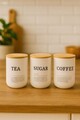 Set recipiente cu capac (3 Pieces), L'essentiel Maison, 335RTN1223, Alb