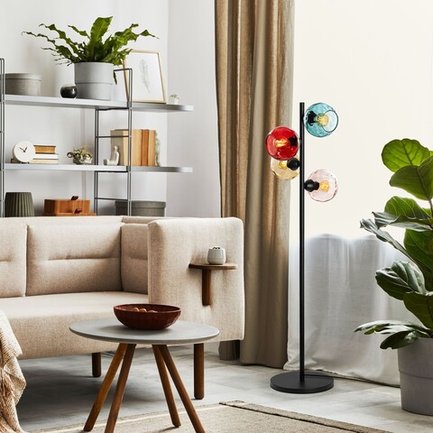 Lampadar, L'essentiel Maison, 521SHN3645, Multicolor / Negru