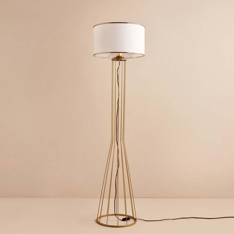 Lampadar, L'essentiel Maison, 780SGN3542, Alb/Auriu