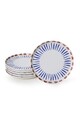 Set platouri servire desert (6 Pieces), L'essentiel Maison, 275KRM2324, Antibacterian, Alb mat