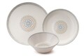 Serviciu de masa (12 Pieces), L'essentiel Maison, 430KSV8964, Bol: 14 x 14 x 4,5 cm (4 bucăți), Gri/Alb