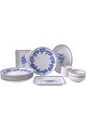 Set de mic dejun (14 piese), L'essentiel Maison, 710KTP3717, Bol Joker: 10 cm (2 bucăți), Albastru