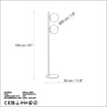 Lampadar, L'essentiel Maison, 521SHN1541, Auriu