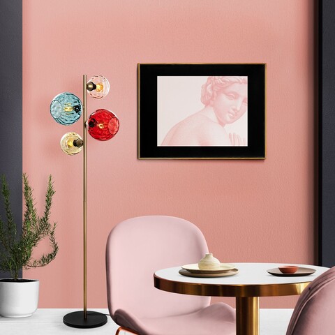Lampadar, L'essentiel Maison, 521SHN3663, Multicolor / Auriu