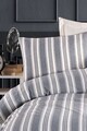 Lenjerie de pat pentru o persoana, L'essentiel Maison, Soft Line, Antracit