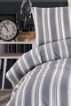 Lenjerie de pat pentru o persoana, L'essentiel Maison, Soft Line, Antracit