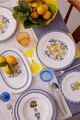 Serviciu de masa (26 Pieces), L'essentiel Maison, 710KTP3743, Farfurie adâncă: 23 cm (6 bucăți), Alb / Galben / Albastru