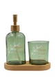 Set de baie (3 Pieces), L'essentiel Maison, Violă, Verde
