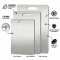 Set de tocătoare (3 Pieces), L'essentiel Maison, 729BNT1251, Dimensiune: 20 x 30 cm (1 bucată), Argintiu